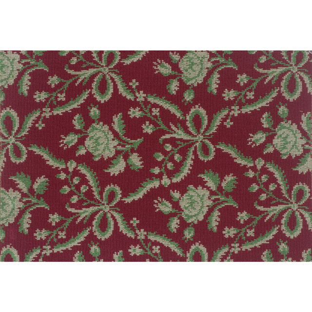 Brunschwig & Fils Fabric Maurepas Grospoint Red Fabric COTTON - 53%;WOOL - 40%;POLYESTER - 7% France </p><p>Repeat: H: 6.25, V: 8.5 51 - My Fabric Connection -