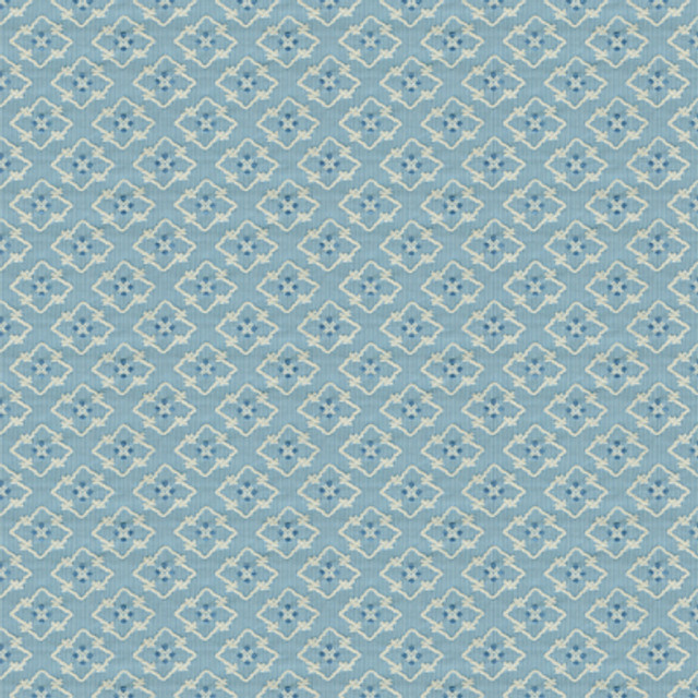 Brunschwig & Fils Fabric Creek Figured Woven Blue Fabric COTTON - 63%;VISCOSE - 37% Italy LIGHT </p><p>Repeat: H: 2.76, V: 2.76 54 - My Fabric Connection -