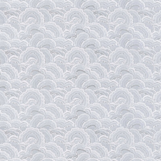 Clarke And Clarke Fabric Langei Silver Fabric POLYESTER - 62%;COTTON - 38% India </p><p>Repeat: H: 13.5, V: 11.42 54 - My Fabric Connection -