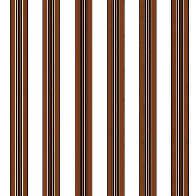 Brunschwig & Fils Wallcovering Rayure Lione Chocolate Wallcovering CELLULOSE - 72%;POLYESTER - 28% France </p><p>Repeat: H: 7.87, V: 0 47.24 - My Fabric Connection -