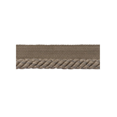 Brunschwig & Fils Trim Coeur Cable-S Gray Trim COTTON - 60%;VISCOSE - 40% France </p><p>Repeat: H: , V: 0.38 - My Fabric Connection -