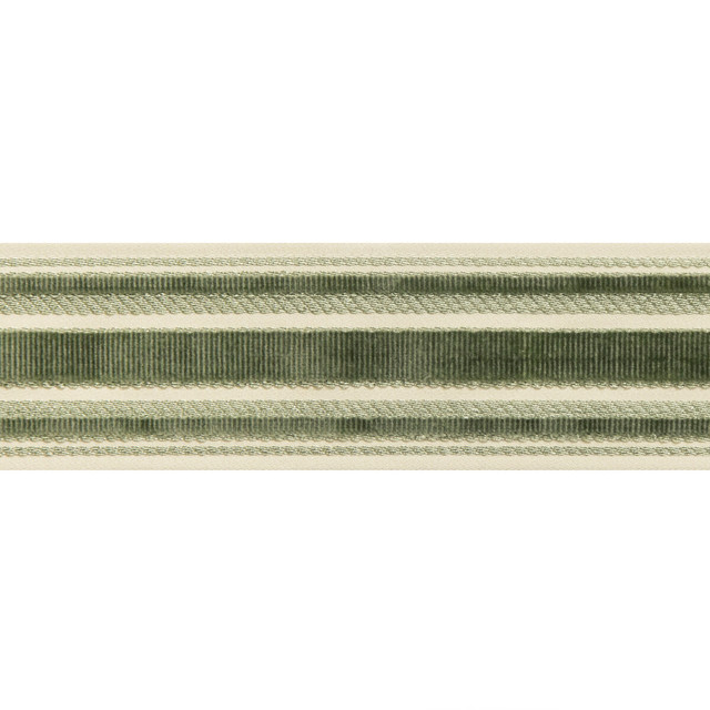 Brunschwig & Fils Trim Canton Tape Moss Trim COTTON - 56%;VISCOSE - 44% India </p><p>Repeat: H: 2.4, V: 0 2.4 - My Fabric Connection -