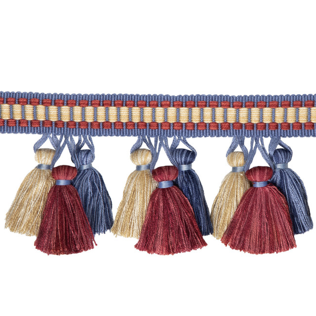 Brunschwig & Fils Trim Andre Tassel Fringe Cadet Trim VISCOSE - 98%;POLYESTER - 2% China </p><p>Repeat: H: 1.77, V: 0 2.83 - My Fabric Connection -