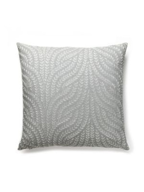Scalamandre Pillows Willow Vine Embroidery Pillow 22 X 22 - French Grey SCWILLPILL0005 BOTANICA 80% LINEN 20% VISCOSE U.S.A. LIGHT DUTY Horizontal: 15.75" and Vertical: 8" 0 - My Fabric Connection -