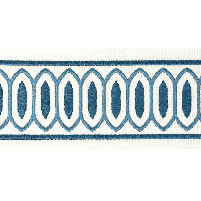 Stout Trim Kragon Tape 2 Ocean Trim INDIA </p><p>Repeat: H: 4.000, V: 1.000 4 in - My Fabric Connection - Stout Trim Kragon Tape 2 Ocean Trim INDIA </p><p>Repeat: H: 4.000, V: 1.000 4 in - My Fabric Connection -