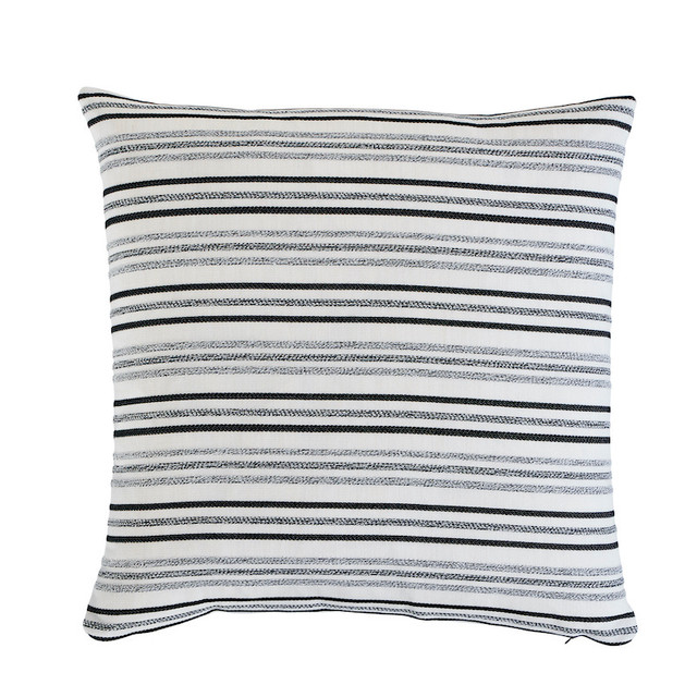 Schumacher Pillow Poplar I/O 22" Carbon Pillow Indoor/Outdoor Prints & Wovens V 100% Acrylic 22 - My Fabric Connection -