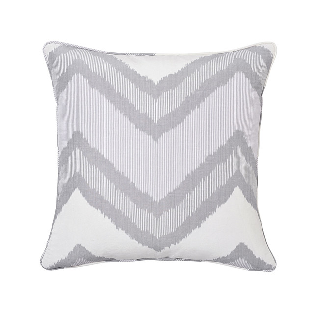 Schumacher Pillow Chevron Ikat 20" Lilac Pillow IKAT COLLECTION 80% LINEN, 20% POLYESTER 20 - My Fabric Connection -