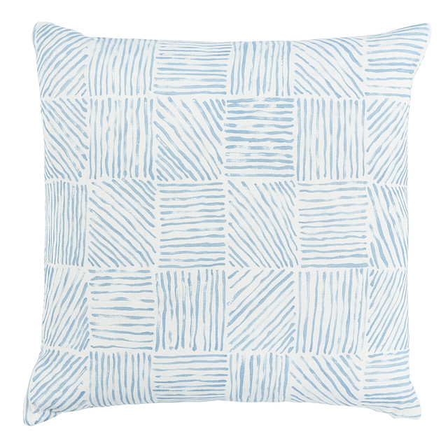 Schumacher Pillow Katama 20" Sky Pillow CAROLINE Z HURLEY II 100% Linen 20 - My Fabric Connection - Schumacher Pillow Katama 20" Sky Pillow CAROLINE Z HURLEY II 100% Linen 20 - My Fabric Connection -
