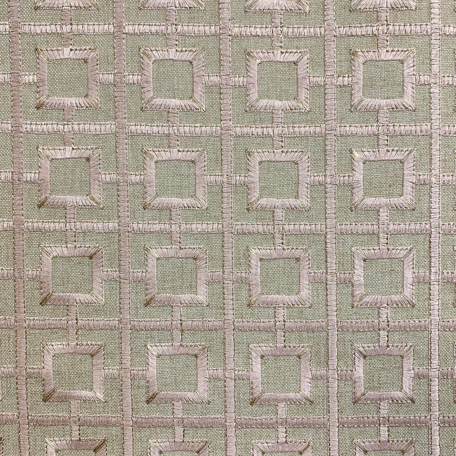 Magnolia Fabric Notri Tea Rose - 70% Poly, 30% Lin, Emb 82% Vis, 18% Poly India 72500 Horizontal: 2.25 and Vertical: 2 52 - My Fabric Connection -