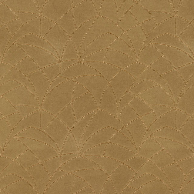 PKL Studio Fabric Curvature Embroidery Golden 411274 - 95% polyester, 5% rayon Embroidery 100% rayon India 51000 Horizontal: 9 and Vertical: 6 55/54 - My Fabric Connection -