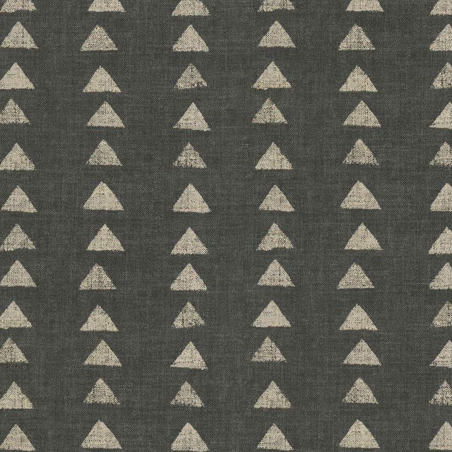 PKL Studio Fabric Nomadic Triangle Ebony 408454 - 75% cotton, 25% linen Pakistan 27000 Horizontal: 13.5 and Vertical: 12.6 54 - My Fabric Connection -