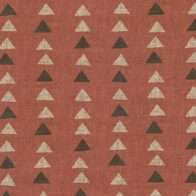 PKL Studio Fabric Nomadic Triangle Pomegrante 408456 - 75% cotton, 25% linen Pakistan 27000 Horizontal: 13.5 and Vertical: 12.6 54 - My Fabric Connection -