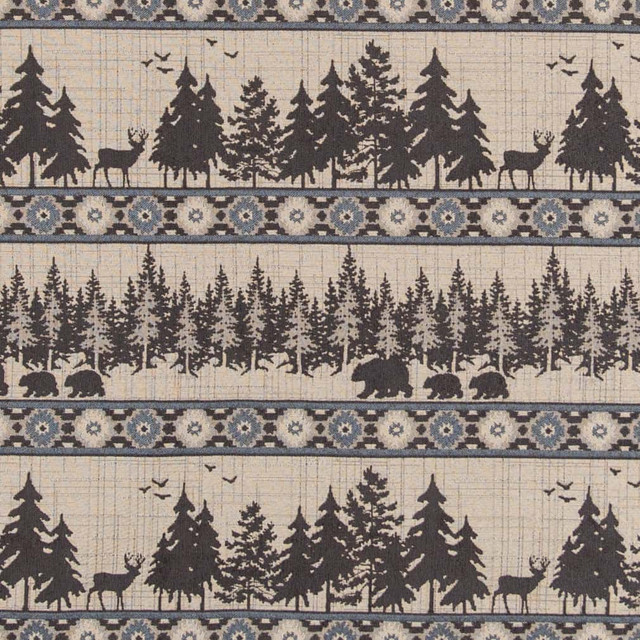 Charlotte Fabric D2691 Forest Sky Novelty Tapestry 55% Polyester, 45% Viscose Asia Exceeds 110,000 Wyzenbeek Rubs </p><p>Repeat: Horizontal 14" x Vertical 13.75" 54 Inches - My Fabric Connection -