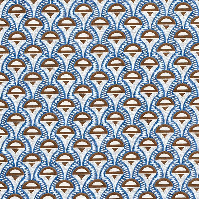 Schumacher Fabric Abelino Blue & Brown 179581 Fabric COTTON 100% UNITED KINGDOM </p><p>Repeat: H: HORZ. 2 1/2" (6CM), V: VERT. 4 1/5" (11CM) 54 - My Fabric Connection - Schumacher Fabric Abelino Blue & Brown 179581 Fabric COTTON 100% UNITED KINGDOM </p><p>Repeat: H: HORZ. 2 1/2" (6CM), V: VERT. 4 1/5" (11CM) 54 - My Fabric Connection -