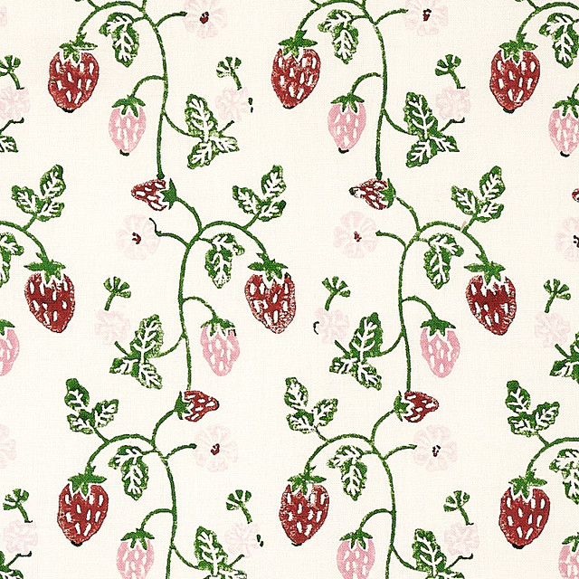 Schumacher Fabric Strawberry Hand Block Print Grass 179780 Fabric COTTON 55% INDIA </p><p>Repeat: H: HORZ.4 1/8" (10CM), V: VERT. 8" (20CM) 54 - My Fabric Connection - Schumacher Fabric Strawberry Hand Block Print Grass 179780 Fabric COTTON 55% INDIA </p><p>Repeat: H: HORZ.4 1/8" (10CM), V: VERT. 8" (20CM) 54 - My Fabric Connection -