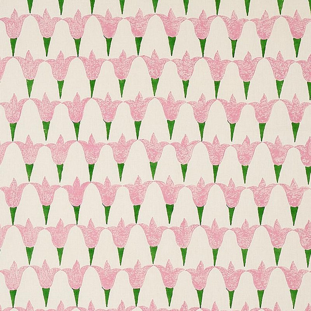 Schumacher Fabric Tulip Hand Block Rose & Grass 179820 Molly Mahon - My Fabric Connection - Schumacher Fabric Tulip Hand Block Rose & Grass 179820 Molly Mahon - My Fabric Connection -
