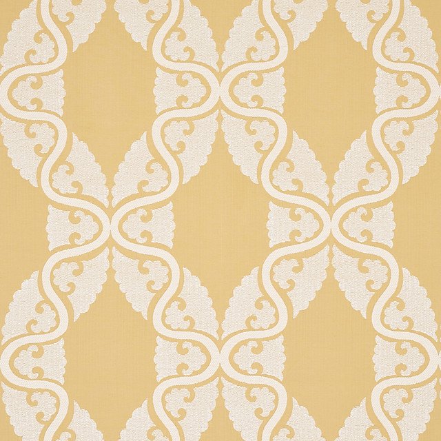 Schumacher Fabric Siljan Yellow 80312 Fabric COTTON 60% INDIA </p><p>Repeat: H: HORZ. 13 1/2" (35CM), V: VERT. 17 1/3" (44CM) 54 - My Fabric Connection - Schumacher Fabric Siljan Yellow 80312 Fabric COTTON 60% INDIA </p><p>Repeat: H: HORZ. 13 1/2" (35CM), V: VERT. 17 1/3" (44CM) 54 - My Fabric Connection -