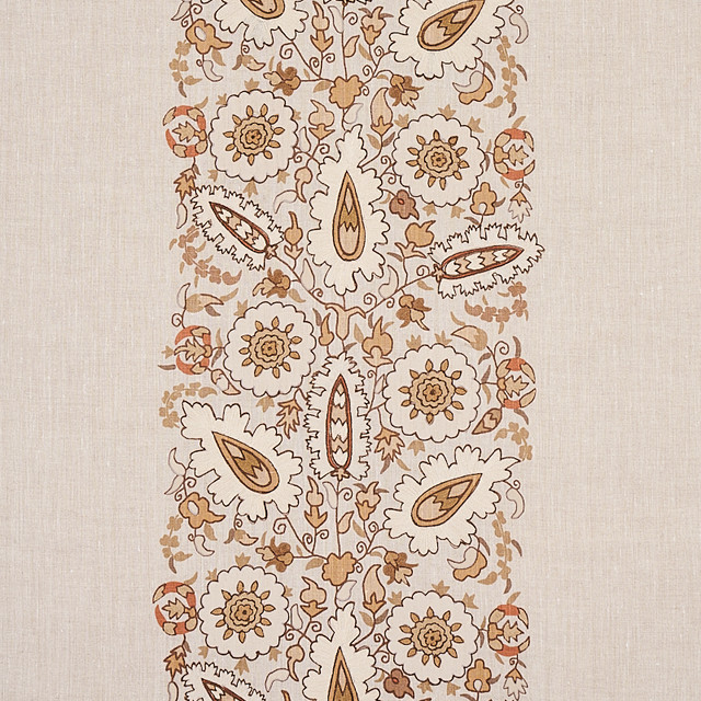 Schumacher Fabric Anatolia Embroidery Natural 80752 Fabric LINEN 88% INDIA </p><p>Repeat: H: HORZ. 27" (69CM), V: VERT. 14 1/5" (36CM) 53 - My Fabric Connection - Schumacher Fabric Anatolia Embroidery Natural 80752 Fabric LINEN 88% INDIA </p><p>Repeat: H: HORZ. 27" (69CM), V: VERT. 14 1/5" (36CM) 53 - My Fabric Connection -