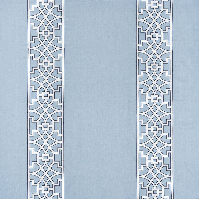 Schumacher Fabric Don'T Fret Sky 66184 Fabric LINEN 73% INDIA </p><p>Repeat: H: HORZ. 27" (69CM) , V: VERT. 7 3/4" (20CM) 55 - My Fabric Connection - Schumacher Fabric Don'T Fret Sky 66184 Fabric LINEN 73% INDIA </p><p>Repeat: H: HORZ. 27" (69CM) , V: VERT. 7 3/4" (20CM) 55 - My Fabric Connection -