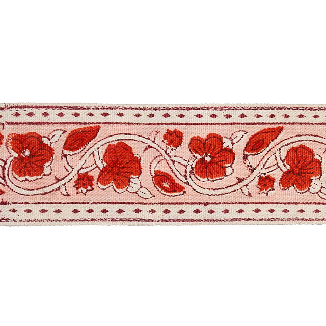 Schumacher Fabric Mila Red 78590 Fabric COTTON 100% INDIA </p><p>Repeat: H: HORZ. 2" (5CM), V: VERT. 3 1/2" (9CM) 2 - My Fabric Connection - Schumacher Fabric Mila Red 78590 Fabric COTTON 100% INDIA </p><p>Repeat: H: HORZ. 2" (5CM), V: VERT. 3 1/2" (9CM) 2 - My Fabric Connection -