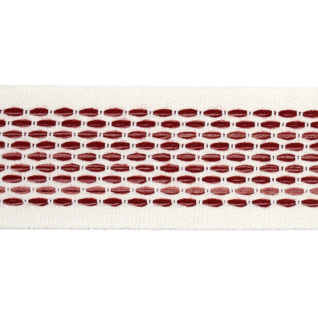 Schumacher Fabric Portola Tape Indoor/Outdoor Rose 79424 Fabric POLYACRYLIC 100% </p><p>Repeat: H: , V: 1 5/8" (4CM) - My Fabric Connection - Schumacher Fabric Portola Tape Indoor/Outdoor Rose 79424 Fabric POLYACRYLIC 100% </p><p>Repeat: H: , V: 1 5/8" (4CM) - My Fabric Connection -