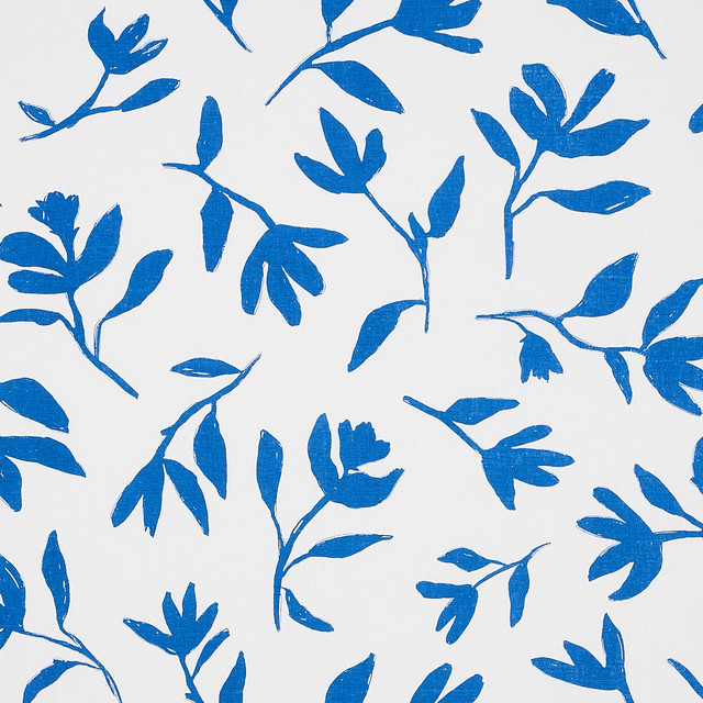 Schumacher Fabric Laurel Navy 180010 Fabric COTTON 75% </p><p>Repeat: H: HORZ. 54" (137CM), V: VERT. 36" (91CM) 54" (137CM) - My Fabric Connection - Schumacher Fabric Laurel Navy 180010 Fabric COTTON 75% </p><p>Repeat: H: HORZ. 54" (137CM), V: VERT. 36" (91CM) 54" (137CM) - My Fabric Connection -