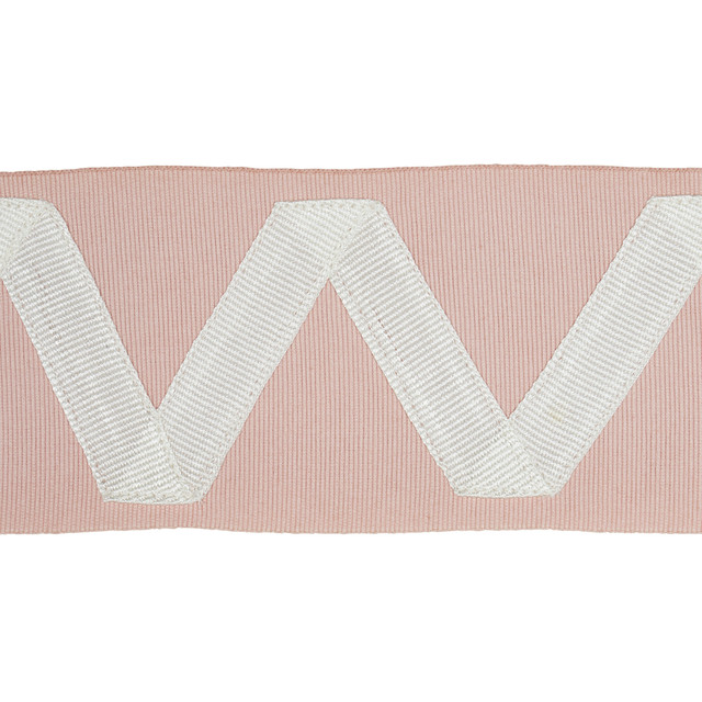 Schumacher Fabric Legere Applique Tape Ivory On Blush 80874 Fabric COTTON 65% </p><p>Repeat: H: HORZ. 2 3/5" (7CM), V: 2 3/4" (7CM) 2.6 - My Fabric Connection - Schumacher Fabric Legere Applique Tape Ivory On Blush 80874 Fabric COTTON 65% </p><p>Repeat: H: HORZ. 2 3/5" (7CM), V: 2 3/4" (7CM) 2.6 - My Fabric Connection -