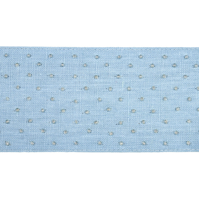 Schumacher Fabric Northern Lights Beaded Tape Sky 70623 Fabric LINEN 90% </p><p>Repeat: H: HORZ. 1/2" (1CM), V: 0 2.5 - My Fabric Connection - Schumacher Fabric Northern Lights Beaded Tape Sky 70623 Fabric LINEN 90% </p><p>Repeat: H: HORZ. 1/2" (1CM), V: 0 2.5 - My Fabric Connection -