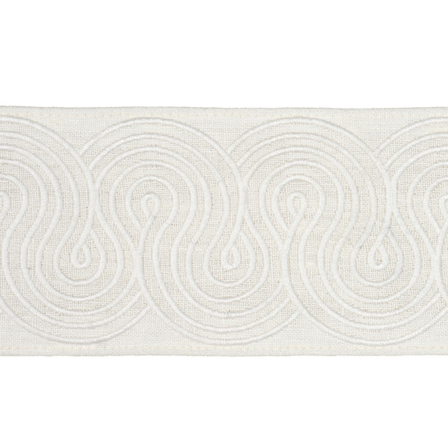 Schumacher Fabric Giraldi Embroidered Trim Ivory 81252 Fabric LINEN 90% </p><p>Repeat: H: , V: 54 - My Fabric Connection - Schumacher Fabric Giraldi Embroidered Trim Ivory 81252 Fabric LINEN 90% </p><p>Repeat: H: , V: 54 - My Fabric Connection -