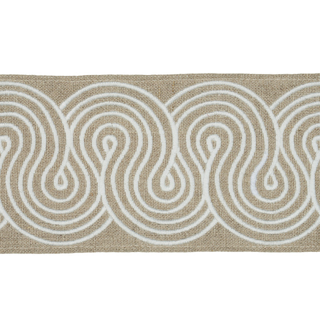 Schumacher Fabric Giraldi Embroidered Trim Linen 81251 Fabric LINEN 90% </p><p>Repeat: H: , V: 54 - My Fabric Connection - Schumacher Fabric Giraldi Embroidered Trim Linen 81251 Fabric LINEN 90% </p><p>Repeat: H: , V: 54 - My Fabric Connection -
