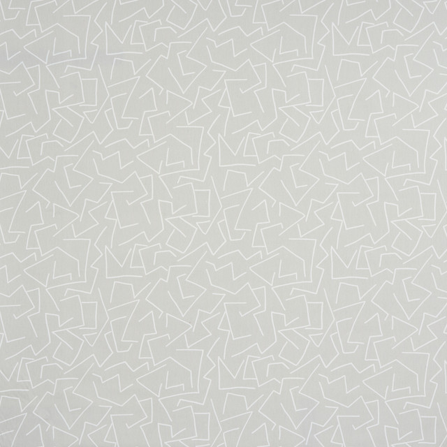 Schumacher Fabric Tangent Print Grey 180411 Fabric COTTON DUCK 100% UNITED STATES OF AMERICA </p><p>Repeat: H: 0, V: 0 54" (137CM) - My Fabric Connection -