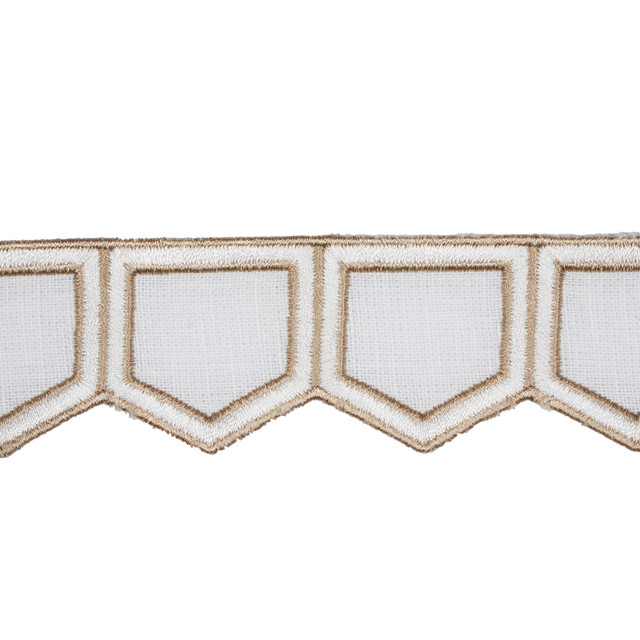 Schumacher Fabric Honeycomb Trim Ivory 81750 Fabric LINEN 0% 0% INDIA </p><p>Repeat: H: 0, V: 0 1 1/2" (4CM) - My Fabric Connection - Schumacher Fabric Honeycomb Trim Ivory 81750 Fabric LINEN 0% 0% INDIA </p><p>Repeat: H: 0, V: 0 1 1/2" (4CM) - My Fabric Connection -