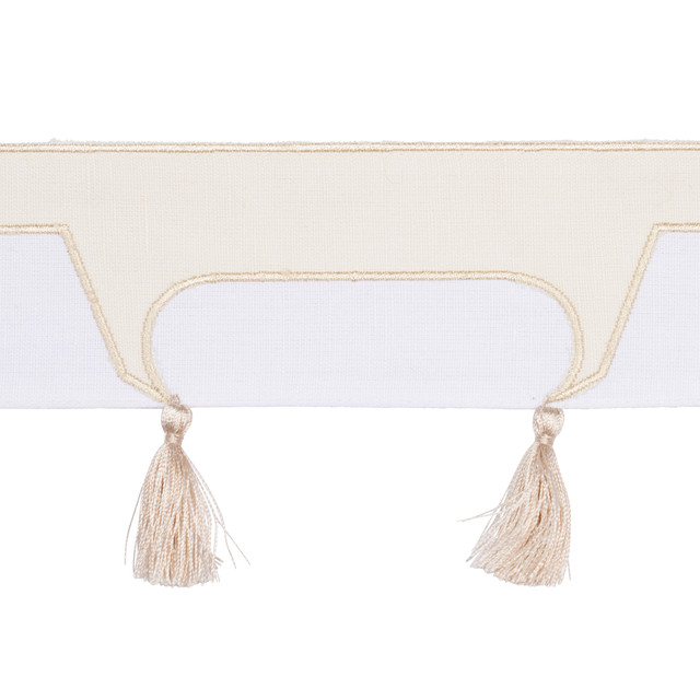 Schumacher Fabric Pagoda Trim Ivory 81760 Fabric LINEN 75% 0% INDIA </p><p>Repeat: H: 0, V: 0 3" (8CM`) - My Fabric Connection - Schumacher Fabric Pagoda Trim Ivory 81760 Fabric LINEN 75% 0% INDIA </p><p>Repeat: H: 0, V: 0 3" (8CM`) - My Fabric Connection -