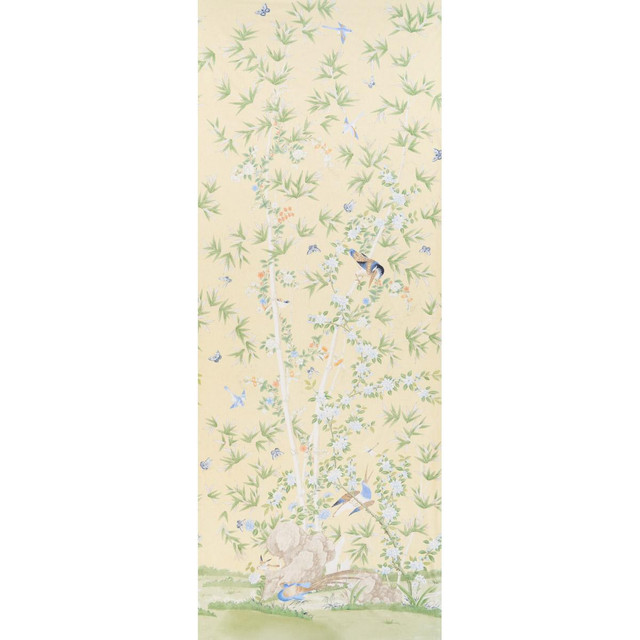 Schumacher Fabric Brighton Pavilion Panel Yellow 176024 Miles Redd 53.5" - My Fabric Connection - Schumacher Fabric Brighton Pavilion Panel Yellow 176024 Miles Redd 53.5" - My Fabric Connection -