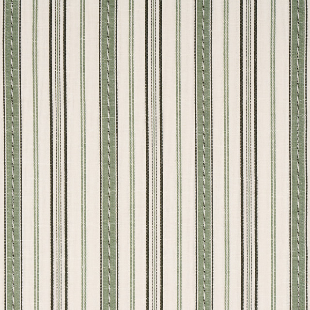 Schumacher Fabric Lightfoot Stripe Moss 81442 Fabric </p><p>Repeat: H: 3 1/3" (8CM), V: 54" (137 CM) - My Fabric Connection -