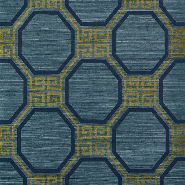 Schumacher Wallcovering Octavia Sisal Peacock 5008932 Wallcovering Paper UNITED STATES OF AMERICA </p><p>Repeat: H: HORZ. 11 1/4" (29CM), V: VERT. 11 3/4" (30CM) 34.5 - My Fabric Connection - Schumacher Wallcovering Octavia Sisal Peacock 5008932 Wallcovering Paper UNITED STATES OF AMERICA </p><p>Repeat: H: HORZ. 11 1/4" (29CM), V: VERT. 11 3/4" (30CM) 34.5 - My Fabric Connection -