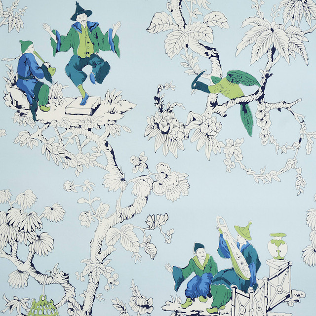 Schumacher Wallcovering Chinoiserie Moderne Blue 5011650 Wallcovering Paper UNITED STATES OF AMERICA </p><p>Repeat: H: HORZ. 27" (69CM), V: VERT. 36" (91CM) 27.5 - My Fabric Connection - Schumacher Wallcovering Chinoiserie Moderne Blue 5011650 Wallcovering Paper UNITED STATES OF AMERICA </p><p>Repeat: H: HORZ. 27" (69CM), V: VERT. 36" (91CM) 27.5 - My Fabric Connection -