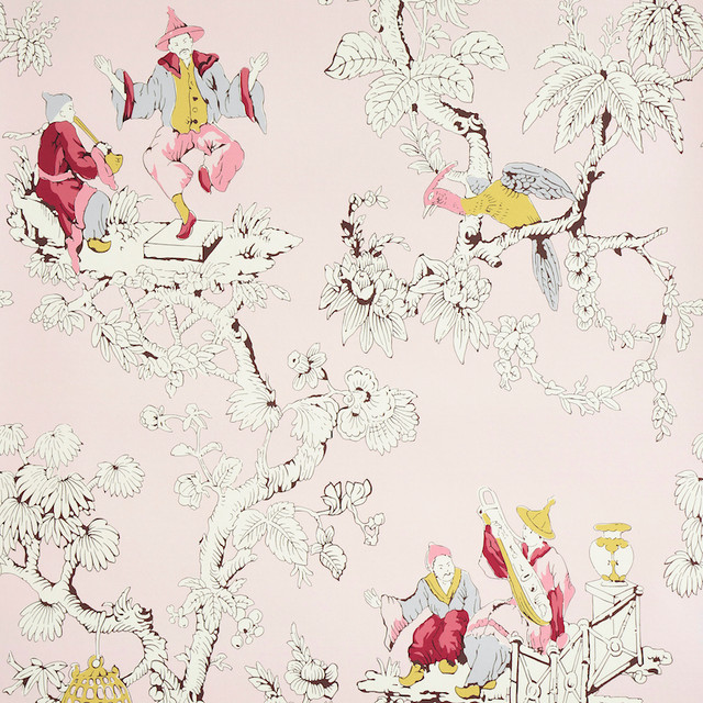 Schumacher Wallcovering Chinoiserie Moderne Pink 5011651 Wallcovering Paper UNITED STATES OF AMERICA </p><p>Repeat: H: HORZ. 27" (69CM), V: VERT. 36" (91CM) 27.5 - My Fabric Connection - Schumacher Wallcovering Chinoiserie Moderne Pink 5011651 Wallcovering Paper UNITED STATES OF AMERICA </p><p>Repeat: H: HORZ. 27" (69CM), V: VERT. 36" (91CM) 27.5 - My Fabric Connection -