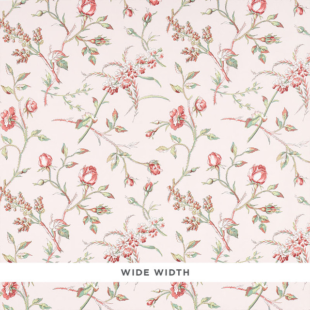 Schumacher Wallcovering Beluze Blush 5011981 Wallcovering Paper UNITED STATES OF AMERICA </p><p>Repeat: H: HORZ. 18" (46CM), V: VERT. 18" (46CM) 54.5 - My Fabric Connection -