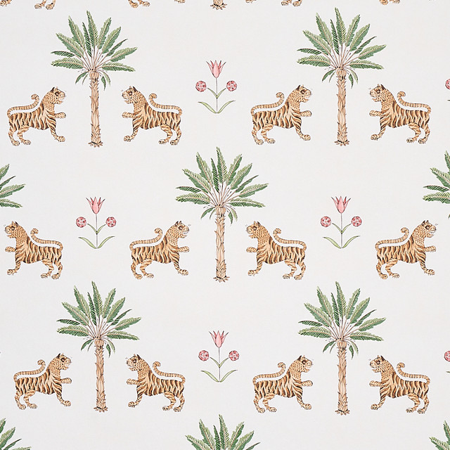 Schumacher Wallcovering Tiger Palm Crimson 5012922 Wallcovering Paper UNITED STATES OF AMERICA </p><p>Repeat: H: HORZ. 13 1/2" (34CM), V: VERT. 14 8/9" (38CM) 27 - My Fabric Connection - Schumacher Wallcovering Tiger Palm Crimson 5012922 Wallcovering Paper UNITED STATES OF AMERICA </p><p>Repeat: H: HORZ. 13 1/2" (34CM), V: VERT. 14 8/9" (38CM) 27 - My Fabric Connection -