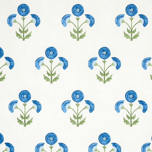 Schumacher Wallcovering Saranda Flower Royal 5012412 Wallcovering Paper UNITED STATES OF AMERICA </p><p>Repeat: H: HORZ. 27" (69CM), V: VERT. 28 4/5" (73CM) 27 - My Fabric Connection - Schumacher Wallcovering Saranda Flower Royal 5012412 Wallcovering Paper UNITED STATES OF AMERICA </p><p>Repeat: H: HORZ. 27" (69CM), V: VERT. 28 4/5" (73CM) 27 - My Fabric Connection -