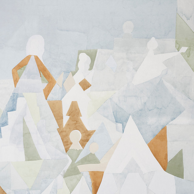 Schumacher Wallcovering Steps Sky & Saddle 5011100 Wallcovering Paper UNITED STATES OF AMERICA </p><p>Repeat: H: HORZ. 108" (274CM) , V: VERT. 144" (366CM) 108 - My Fabric Connection -