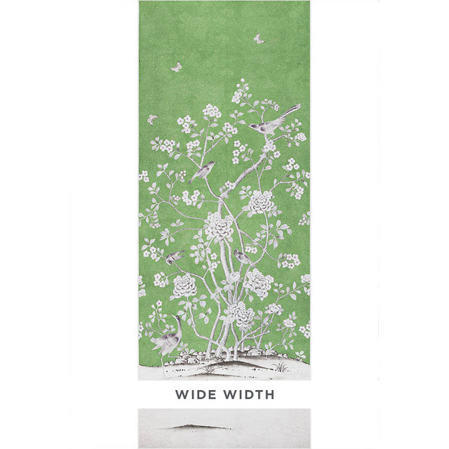 Schumacher Wallcovering Chinois Palais Lettuce 5007120 Wallcovering Paper UNITED KINGDOM </p><p>Repeat: H: HORZ. 51 3/4" (131CM) , V: VERT. 144? (366CM) 51.75 - My Fabric Connection -