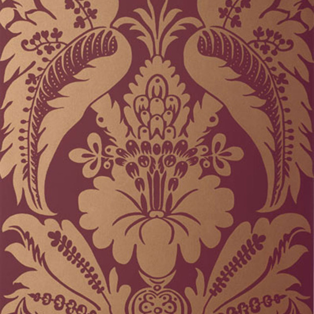 Schumacher Wallcovering Montebello Damask Mahogany 5003734 Wallcovering Paper UNITED STATES OF AMERICA </p><p>Repeat: H: HORZ. 11" (28CM) , V: VERT. 66 3/4" (170CM) 22 - My Fabric Connection - Schumacher Wallcovering Montebello Damask Mahogany 5003734 Wallcovering Paper UNITED STATES OF AMERICA </p><p>Repeat: H: HORZ. 11" (28CM) , V: VERT. 66 3/4" (170CM) 22 - My Fabric Connection -