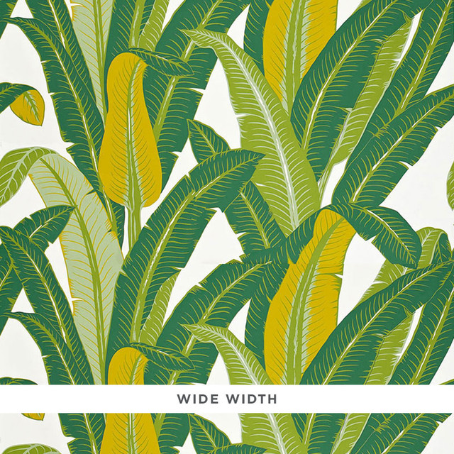 Schumacher Wallcovering Tropical Isle Green On White 2707230 Wallcovering Paper UNITED STATES OF AMERICA </p><p>Repeat: H: HORZ. 54" (137CM) , V: VERT. 35 1/2" (90CM) 54 - My Fabric Connection - Schumacher Wallcovering Tropical Isle Green On White 2707230 Wallcovering Paper UNITED STATES OF AMERICA </p><p>Repeat: H: HORZ. 54" (137CM) , V: VERT. 35 1/2" (90CM) 54 - My Fabric Connection -