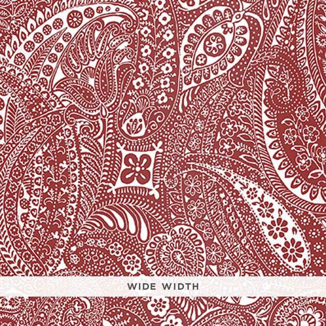 Schumacher Wallcovering Paisley Print Red 5003191 Wallcovering Paper USA </p><p>Repeat: H: HORZ. 50 1/2" (128CM) , V: VERT. 66 7/8" (170CM) 50.5 - My Fabric Connection - Schumacher Wallcovering Paisley Print Red 5003191 Wallcovering Paper USA </p><p>Repeat: H: HORZ. 50 1/2" (128CM) , V: VERT. 66 7/8" (170CM) 50.5 - My Fabric Connection -