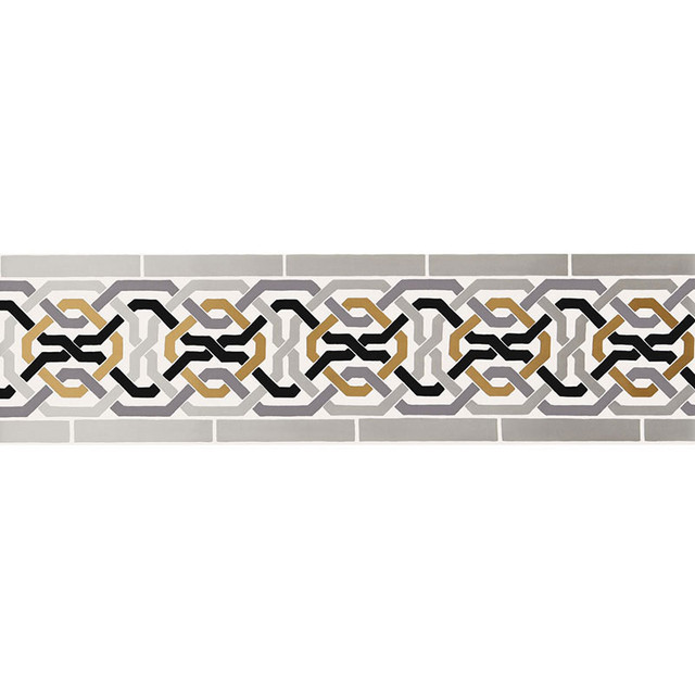 Schumacher Wallcovering Darro Mosaic Border Mica 5006021 Wallcovering Paper INDIA </p><p>Repeat: H: HORZ. 13 1/2" (34CM) , V: VERT. 9 1/8" (23CM) 9.125 - My Fabric Connection - Schumacher Wallcovering Darro Mosaic Border Mica 5006021 Wallcovering Paper INDIA </p><p>Repeat: H: HORZ. 13 1/2" (34CM) , V: VERT. 9 1/8" (23CM) 9.125 - My Fabric Connection -