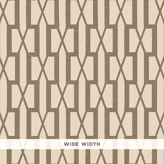 Schumacher Wallcovering Belvedere Berber Brown 5007996 Wallcovering Paper UNITED STATES OF AMERICA </p><p>Repeat: H: HORZ. 3" (8CM) , V: VERT. 4 1/8" (10CM) 53.875 - My Fabric Connection -