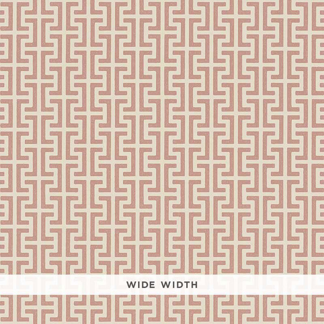 Schumacher Wallcovering Temple Pink 5008051 Wallcovering Paper UNITED STATES OF AMERICA </p><p>Repeat: H: HORZ. 4 1/2" (11CM), V: VERT. 4 1/2" (11CM) 56.5 - My Fabric Connection -
