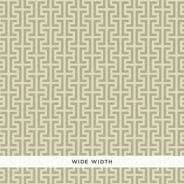 Schumacher Wallcovering Temple Sage 5008053 Wallcovering Paper UNITED STATES OF AMERICA </p><p>Repeat: H: HORZ. 4 1/2" (11CM), V: VERT. 4 1/2" (11CM) 56.5 - My Fabric Connection - Schumacher Wallcovering Temple Sage 5008053 Wallcovering Paper UNITED STATES OF AMERICA </p><p>Repeat: H: HORZ. 4 1/2" (11CM), V: VERT. 4 1/2" (11CM) 56.5 - My Fabric Connection -